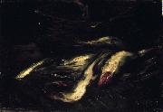 Antoine Vollon Fish oil painting